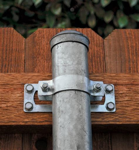 brackets for metal post to wood fence|galvanized fence post for wood.